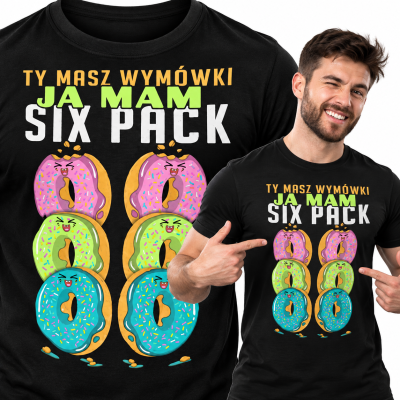 KOSZULKA NA SIŁOWNIĘ   SIXPACK